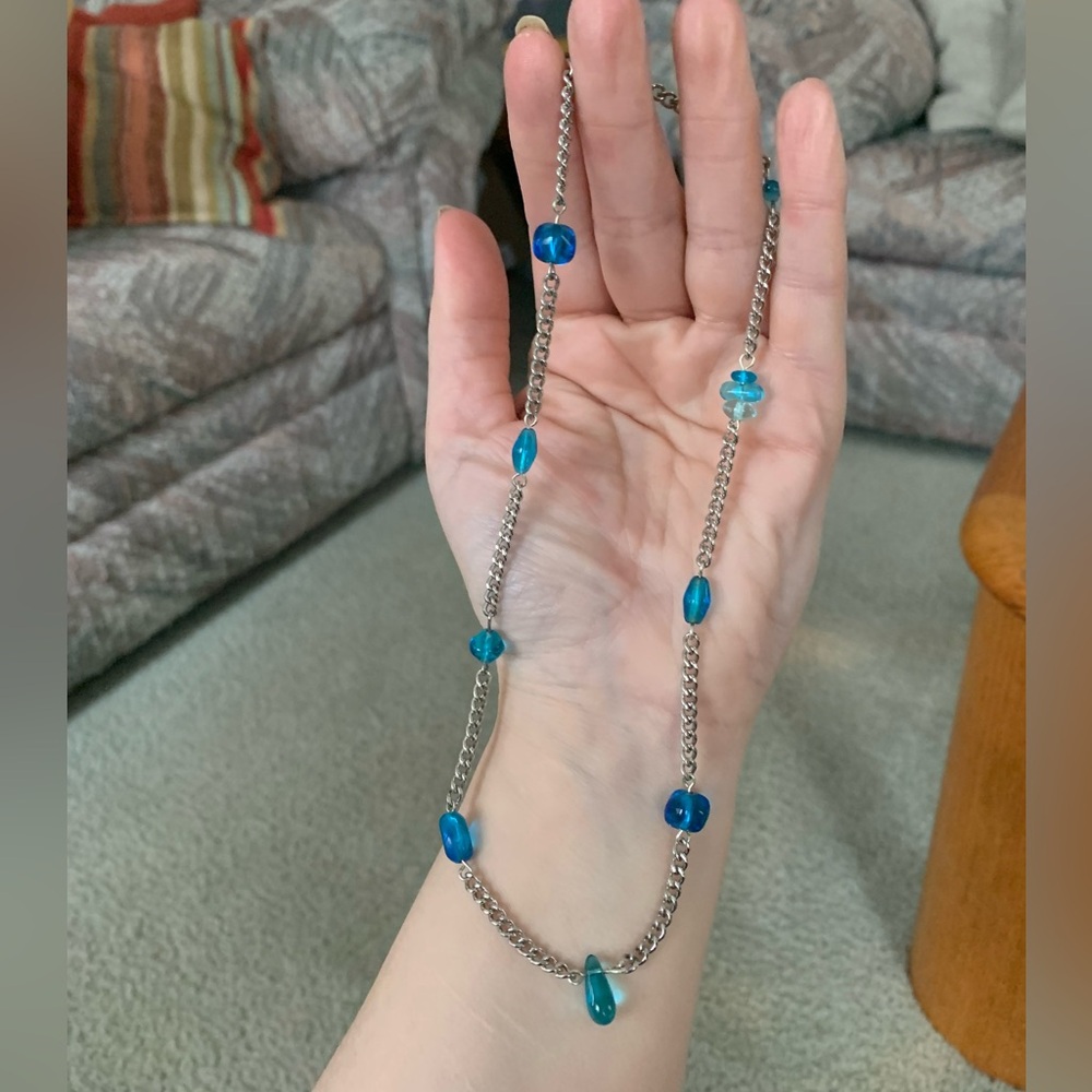 ❤️5 for $20❤️Blue Necklace - Picture 4 of 7